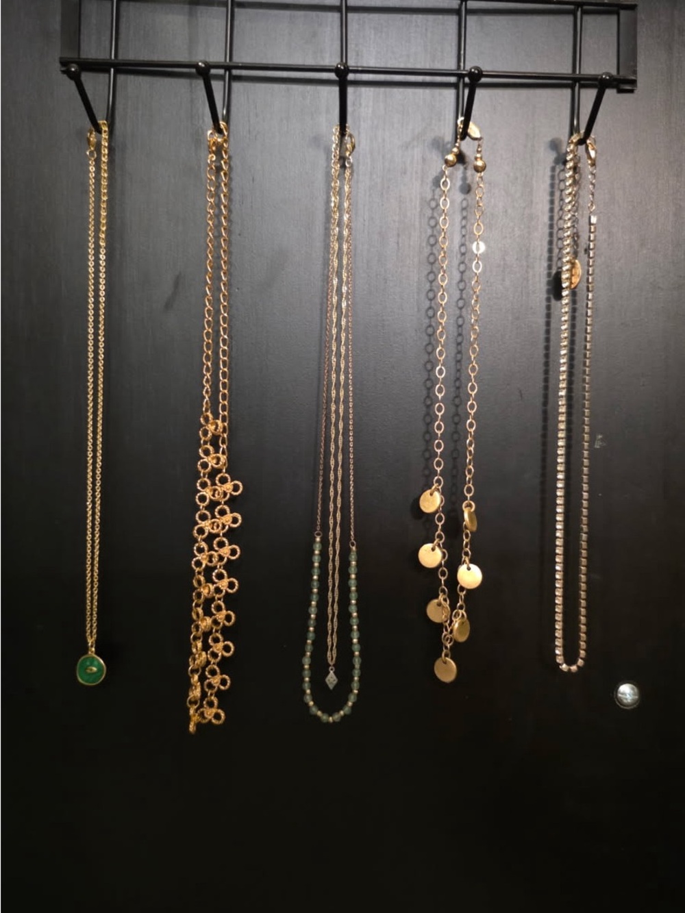Gold-Tone Layered Disc and Bead Necklace Set - Women Jewelry